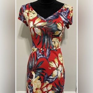 Venus Lascana Red Floral Dress